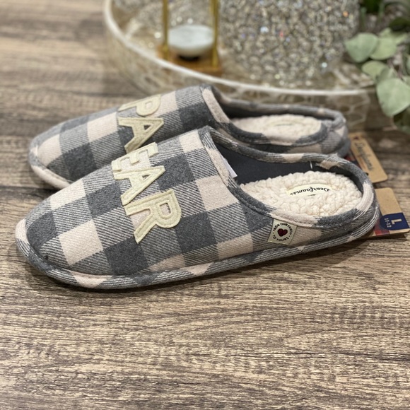 Dearfoams Men's Papa Bear Buffalo Check Slipper - Picture 5 of 9